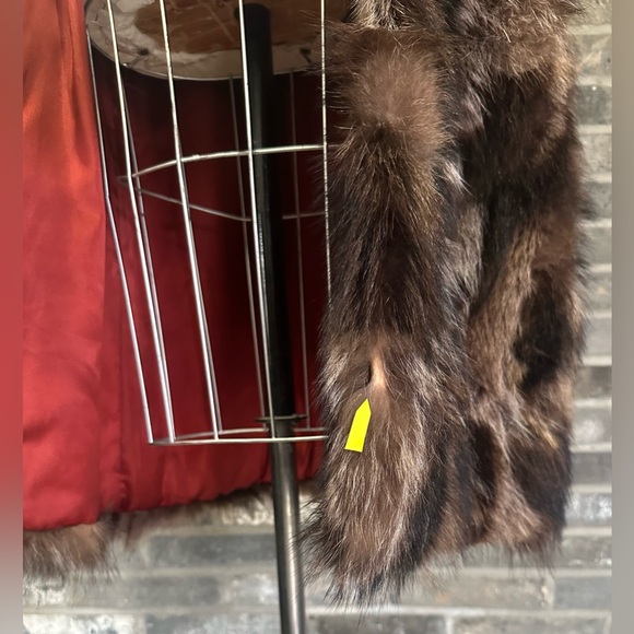 Vintage Berman Genuine Pieced Raccoon Fur Long Coat - Picture 12 of 16